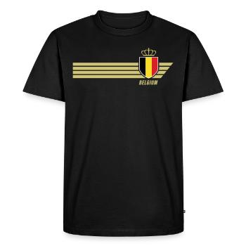 Belgium Devil Patriotism Football Fan Jersey - Men's Premium Organic T-Shirt - black - Front - Nico (187cm)
