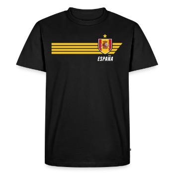 Espagne La Furia Roja Patriotisme Fan de football - T-shirt Premium bio Homme - noir - Devant - Nico (187cm)
