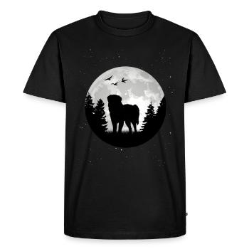 Leonberger Lune - T-shirt Premium bio Homme - noir - Devant - Nico (187cm)