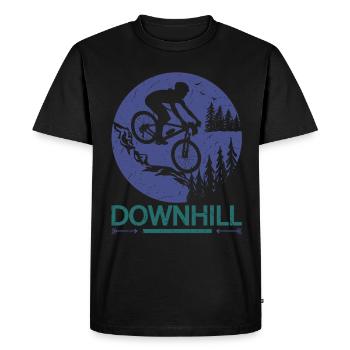 VTT Vélo de descente Biker - T-shirt Premium bio Homme - noir - Devant - Nico (187cm)