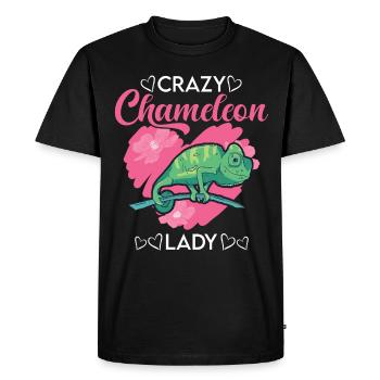 Crazy Chameleon Mme Crazy Chameleon lady - T-shirt Premium bio Homme - noir - Devant - Nico (187cm)