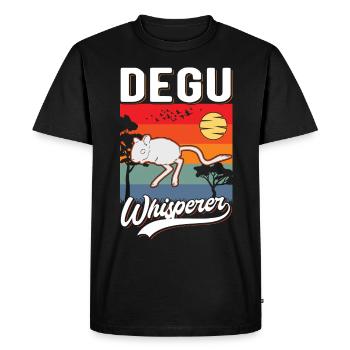 Degu Flüsterer Degu Whisperer - T-shirt Premium bio Homme - noir - Devant - Nico (187cm)
