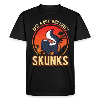 Skunk Boy Skunk - T-shirt Premium bio Homme - noir - Devant - Nico (187cm)