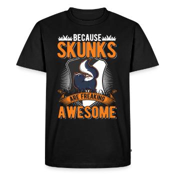Because Skunks are freaking awesome Skunk - Men's Premium Organic T-Shirt - black - Front - Nico (187cm)