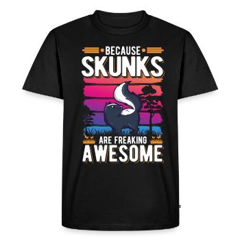 Because Skunks are freaking awesome Skunk - Men's Premium Organic T-Shirt - black - Front - Nico (187cm)