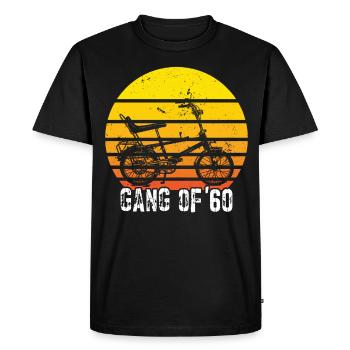 Bonanzarad Bonanza Bike Hipster Birthday 1960 - Men's Premium Organic T-Shirt - black - Front - Nico (187cm)
