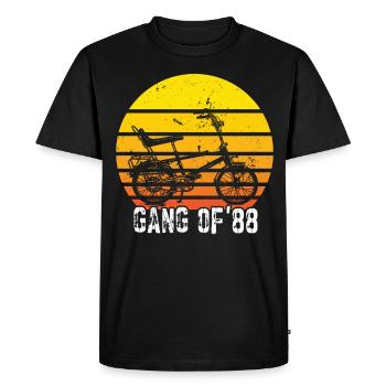 Bonanzarad Bonanza Bike Hipster Birthday 1980 - Men's Premium Organic T-Shirt - black - Front - Nico (187cm)