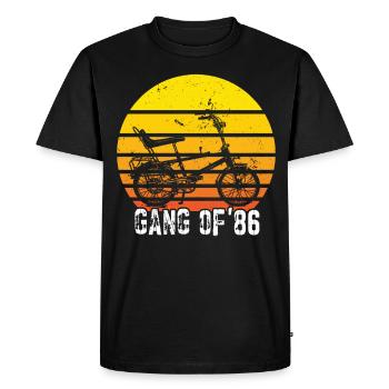 Bonanzarad Bonanza Bike Hipster Birthday 1980 - Men's Premium Organic T-Shirt - black - Front - Nico (187cm)