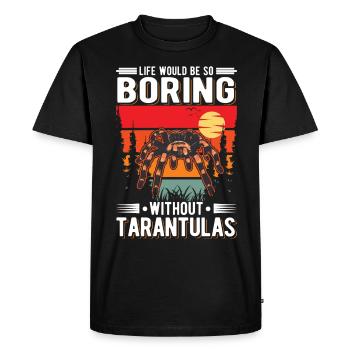 Tarantula Spider Tarantula - Men's Premium Organic T-Shirt - black - Front - Nico (187cm)