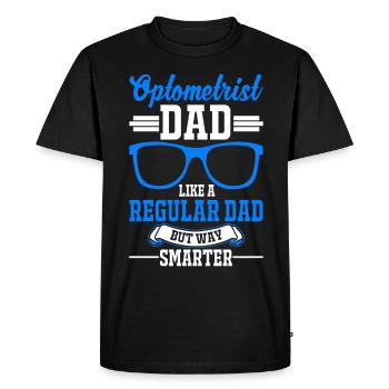 Opticien Papa Opticien Père - T-shirt Premium bio Homme - noir - Devant - Nico (187cm)
