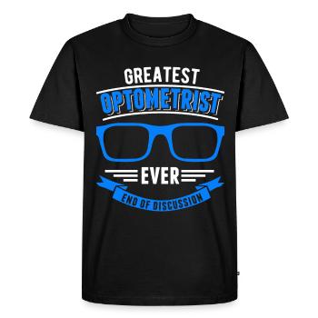 Opticien Cadeau Opticien - T-shirt Premium bio Homme - noir - Devant - Nico (187cm)