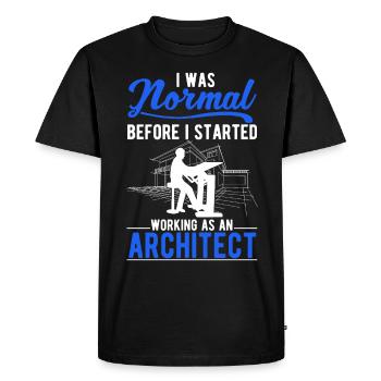 Architect Gift Interior Designer Architecture - Men's Premium Organic T-Shirt - black - Front - Nico (187cm)