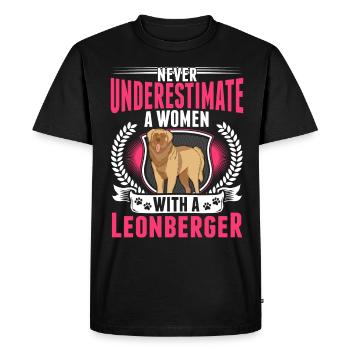 Femme Leonberg - T-shirt Premium bio Homme - noir - Devant - Nico (187cm)