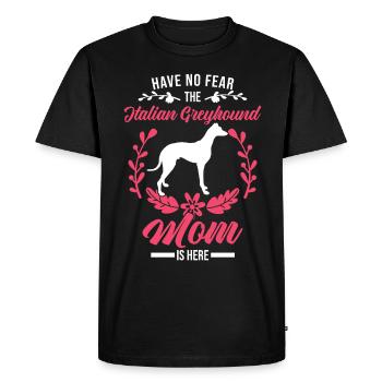 Italian greyhound Italian wind chime - Men's Premium Organic T-Shirt - black - Front - Nico (187cm)
