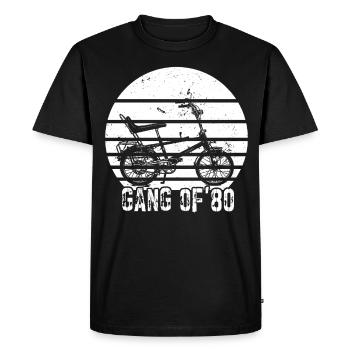 Bonanzarad Bonanza Bike Hipster Birthday 1980 - Men's Premium Organic T-Shirt - black - Front - Nico (187cm)