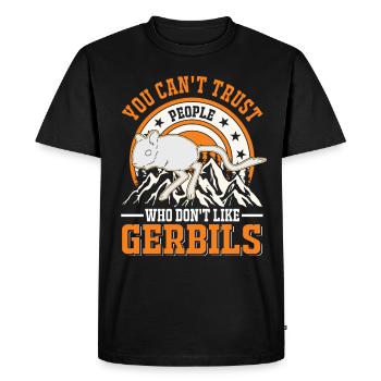 Gerbil Gift Racing Rat Germesau - Men's Premium Organic T-Shirt - black - Front - Nico (187cm)