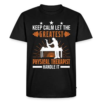 Meilleur physiothérapeute Physiothérapie Physio - T-shirt Premium bio Homme - noir - Devant - Nico (187cm)