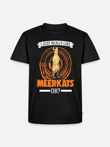 Suricate Cadeau Suricate Suricate - T-shirt Premium bio Homme - noir