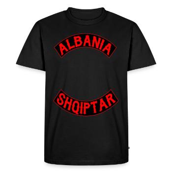 shqiptar coat of arms - Men's Premium Organic T-Shirt - black - Front - Nico (187cm)