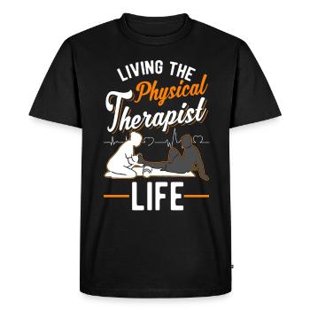 Physiothérapeute Cadeau Physiothérapie Physio - T-shirt Premium bio Homme - noir - Devant - Nico (187cm)