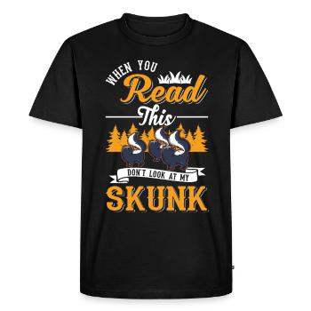 Skunk lovers - Men's Premium Organic T-Shirt - black - Front - Nico (187cm)