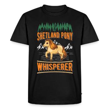 Shetland Pony Flüsterer Shetland Pony Whisperer - T-shirt Premium bio Homme - noir - Devant - Nico (187cm)