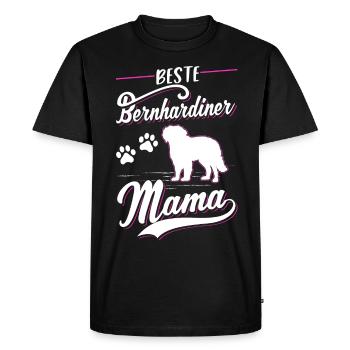 Meilleur St. Bernard Mama - T-shirt Premium bio Homme - noir - Devant - Nico (187cm)
