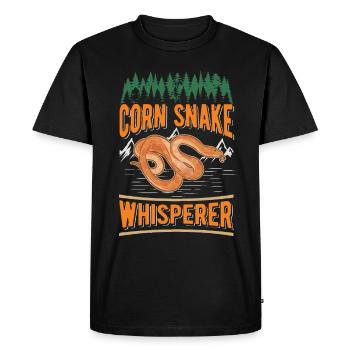 Kornnatter Flüsterer Serpent de maïs Chuchoteur - T-shirt Premium bio Homme - noir - Devant - Nico (187cm)