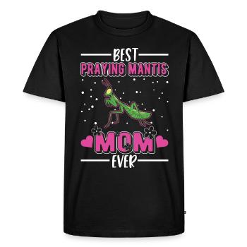 Best Praying Mantis Mom Ever Gottesanbeterin - Men's Premium Organic T-Shirt - black - Front - Nico (187cm)