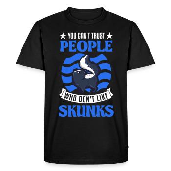 Skunk lovers - Men's Premium Organic T-Shirt - black - Front - Nico (187cm)