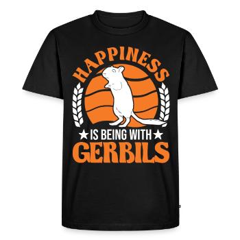Gerbil Glück Racing Rat Germaaus - Men's Premium Organic T-Shirt - black - Front - Nico (187cm)