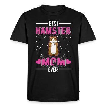 Best Hamster Mom Ever Hamster Mama - Men's Premium Organic T-Shirt - black - Front - Nico (187cm)