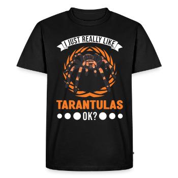 J’aime vraiment Tarantulas ok Tarantula - T-shirt Premium bio Homme - noir - Devant - Nico (187cm)