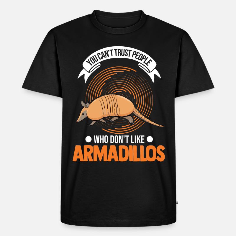 Armadillo Geschenk Gürteltier - Männer Premium Bio T-Shirt - Schwarz