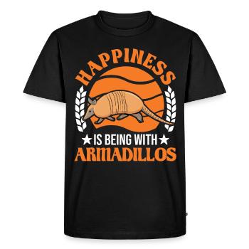 Armadillo Lucky Armadillo Armadillo - T-shirt Premium bio Homme - noir - Devant - Nico (187cm)