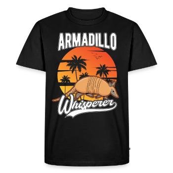 Tatou Whisperer Gürteltier Flüsterer - T-shirt Premium bio Homme - noir - Devant - Nico (187cm)