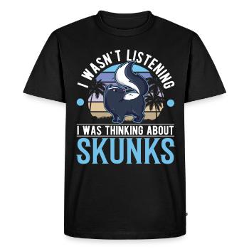 Skunk Gift Skunk - Men's Premium Organic T-Shirt - black - Front - Nico (187cm)
