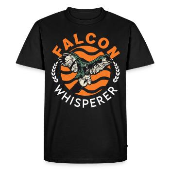 Falcon Whisperer Fauconner Fauconnererie - T-shirt Premium bio Homme - noir - Devant - Nico (187cm)