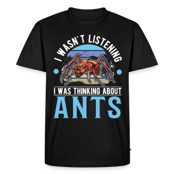 Fourmis Fourmis Ferme fourmilière Fourmis de feu - T-shirt Premium bio Homme - noir - Devant - Nico (187cm)