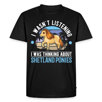 Shetland Pony Shetland Pony Shetty - T-shirt Premium bio Homme - noir - Devant - Nico (187cm)