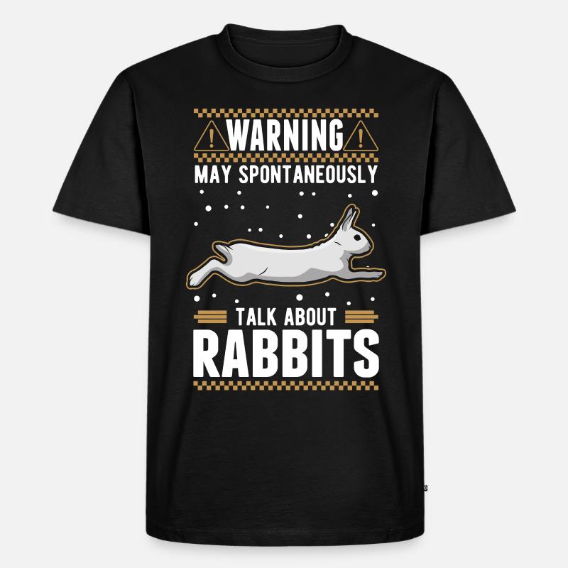 Rabbit Rabbit Rabbit - Men's Premium Organic T-Shirt - black