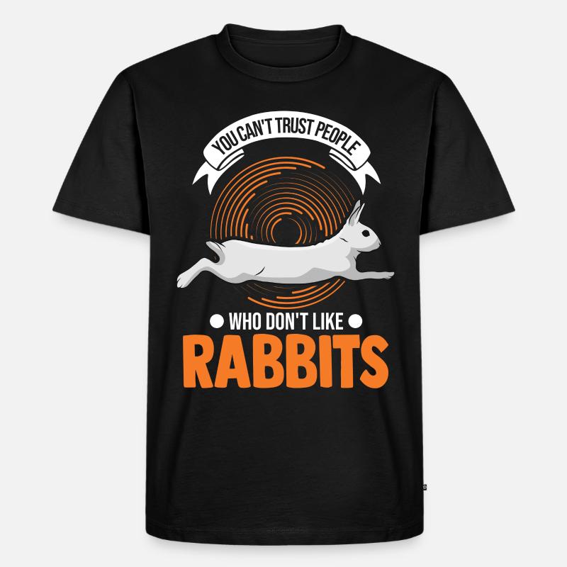 Rabbit Rabbit Rabbit - Men's Premium Organic T-Shirt - black