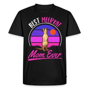 Meerkat Mama GirlMeerkat Maman - T-shirt Premium bio Homme - noir - Devant - Nico (187cm)