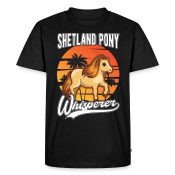 Shetland Pony Flüsterer Shetland Pony Whisperer - T-shirt Premium bio Homme - noir - Devant - Nico (187cm)