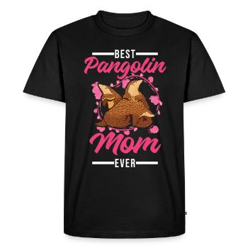 Best Pangolin Mom Ever Pangolin Mama - Men's Premium Organic T-Shirt - black - Front - Nico (187cm)