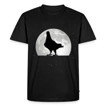 Pigeon Lune Pigeon Fancier City Pigeon - T-shirt Premium bio Homme - noir - Devant - Nico (187cm)