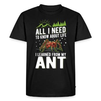 Fourmis Fourmilière Fourmilières Fourmis de feu - T-shirt Premium bio Homme - noir - Devant - Nico (187cm)