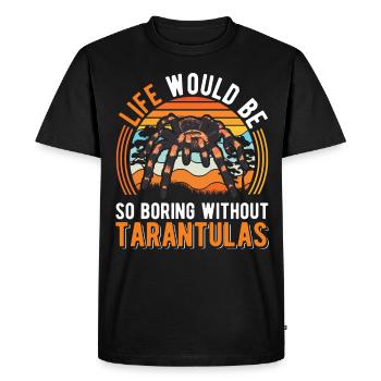 Tarentule Araignée Tarentule - T-shirt Premium bio Homme - noir - Devant - Nico (187cm)
