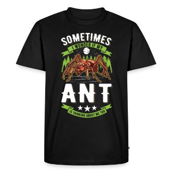 Fourmis Fourmilière Fourmilières Fourmis de feu - T-shirt Premium bio Homme - noir - Devant - Nico (187cm)