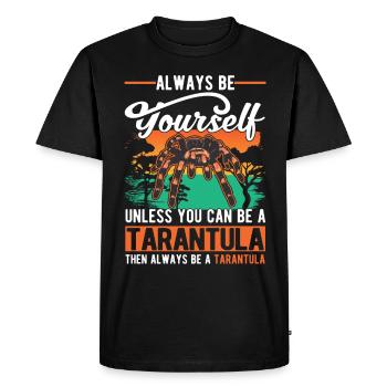 Tarentule Cadeau Tarentule - T-shirt Premium bio Homme - noir - Devant - Nico (187cm)